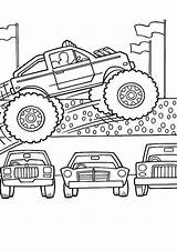 Monster Truck Coloring Pages Print Tulamama sketch template