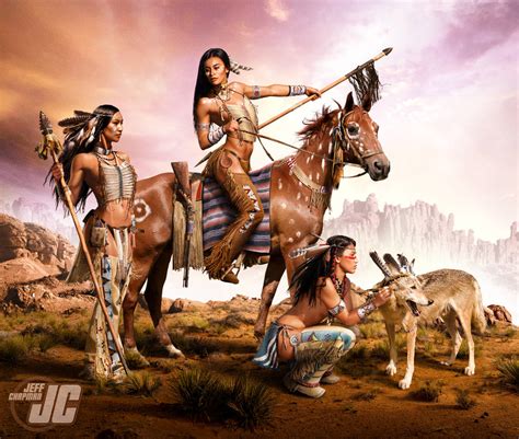 Native Warrior Women By Jeffach On Deviantart