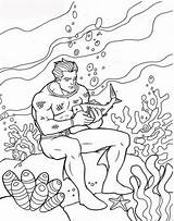 Coloring Aquaman Pages Loving Fish Popular Coloringhome sketch template