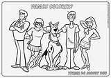 Doo Scooby Pintar Salsicha Velma Turma sketch template