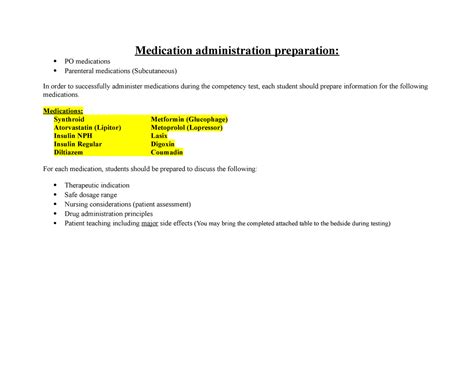 medication administration preparation nur 3130 nsu