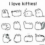 Pusheen Kolorowanka Kolorowanki Kitties Minami Gifyagusi Gatito Sobres Scribblefun Jedzeniem Gato Pijamada Urodziny Rodzina Kot Obrazki Visitar Wyszukiwarka Sketchite sketch template