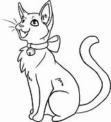 Warrior Cat Cats Coloring Pages Printable Anime Lineart Outline Furry Line Kitty Print Kit Template Color Clipart Getcolorings Valentine Clipartbest sketch template