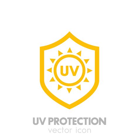 uv protection vector icon  white  vector art  vecteezy
