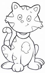 Tabby Kitty Cane Designlooter Colouring sketch template