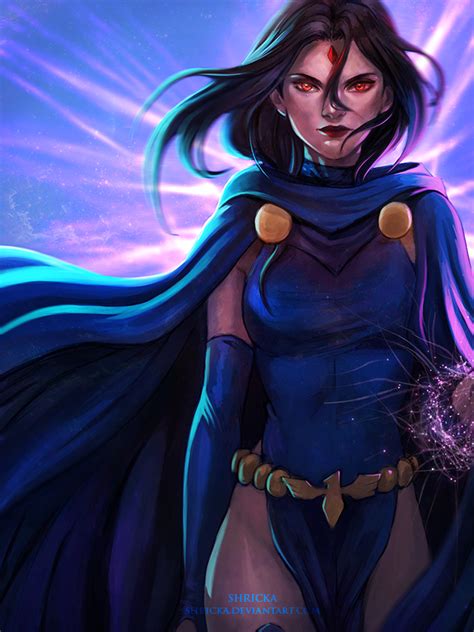 Raven By Shricka On Deviantart Teen Titans Characters Comic Book