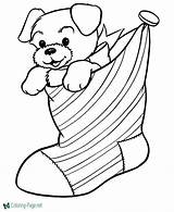 Christmas Coloring Pages Stocking sketch template