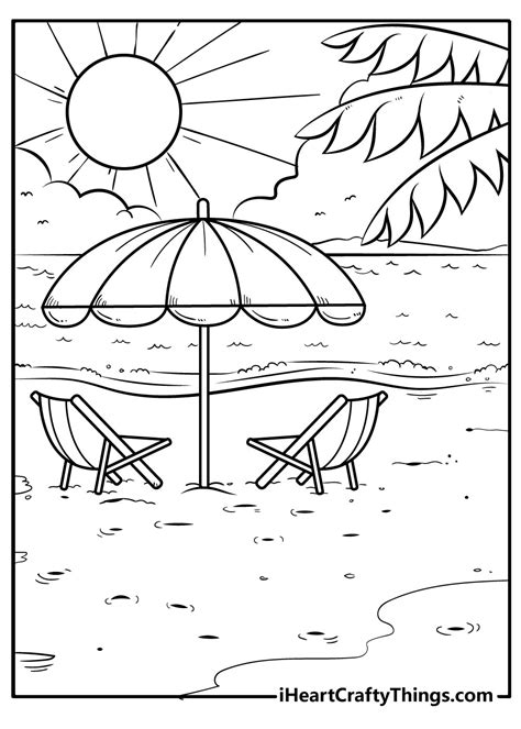 beach coloring pages  printable coloring pages coloring home hot