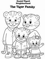 Daniel Tiger Family Coloring Pages Categories Kids sketch template