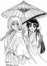 Kenshin Rurouni sketch template