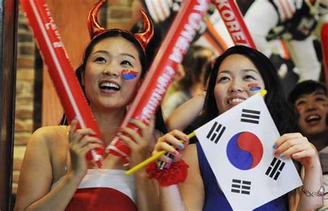 Photos South Korean Greek Fans Feel World Cup Jubilation