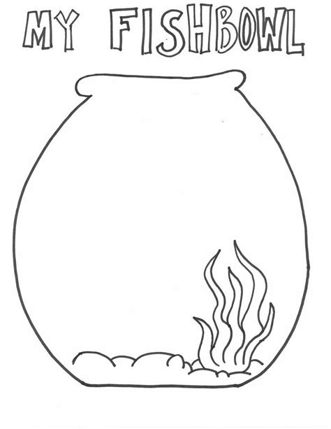 view fish bowl coloring page pictures colorist