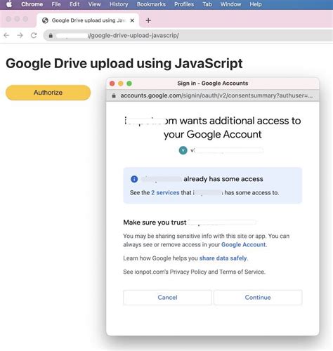upload files  google drive  javascript phppot