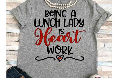 lunch lady svg dxf jpeg silhouette cameo cricut heart work  cut files design bundles