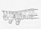 Coloring Pages Biplane Biplanes Overstrand Boulton Paul Filminspector Bomber Raf Operational Last sketch template