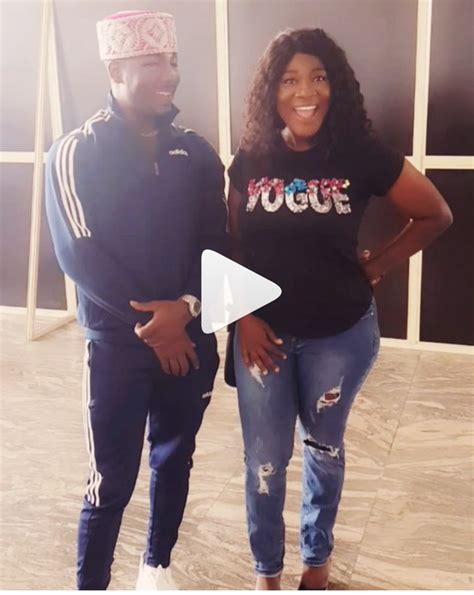 mercy johnson excited as she meet indigenous igbo rapper