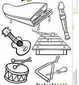 Coloring Pages Instrument Instruments Musical Color Printable Print Getcolorings Getdrawings sketch template