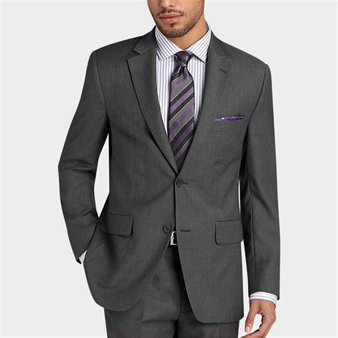mens gray suit hardon clothes