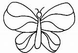 Coloring Simple Butterfly Pages Colouring Outline Kids Flower Easy Printable Clipart Clip Cliparts Sheets Wing Printables Color Drawing Cutouts Wings sketch template