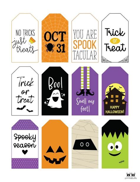 printable halloween tags printabulls halloween labels