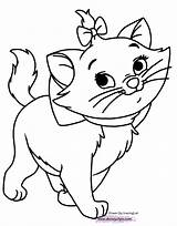 Aristocats Coloring Pages Marie Disney Color Cute Getcolorings sketch template
