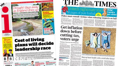 newspaper headlines voters cost  living fears  drought days