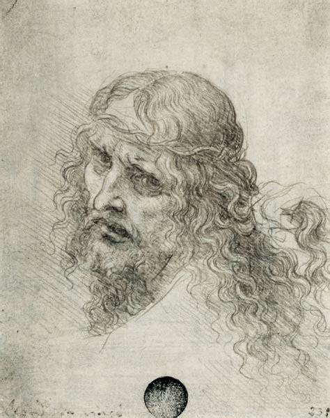 Head Of Christ With A Hand Grasping His Leonardo Da