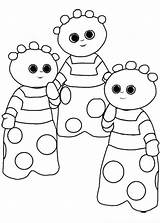 Night Garden Colouring Pages Colour Coloring sketch template