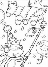 Dora Colorir Coloriage Aventureira Pignata Kleurplaten Verkenner Exploradora Esploratrice Burro Desenhos Babouche Malvorlagen Trickfilmfiguren Kleurplaat Ad4 Spelletjes Doen sketch template