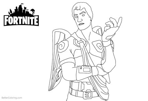 fortnite coloring pages characters lineart  printable coloring pages