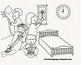 Pages Keluarga Mewarnai Lingkungan Mewarna Kebersihan Contoh Bersih Bersama Courtroom Kotor Bahagia Paintingvalley Sekolah Menggambar Cepat sketch template