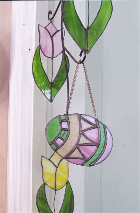 spring easter stained glass stained glass ornaments stained glass