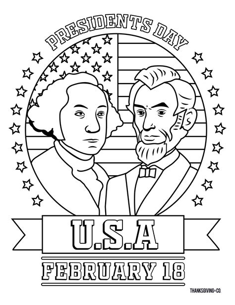 printable presidents day coloring pages printable templates