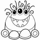 Monster Clipart Monsters Pages Writing Para Colorear Monstruos Coloring Freebie Imagenes Clip Cute Little Colouring Printables Cartoon Thecreativechalkboard Halloween Dibujar sketch template