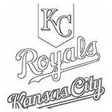 Royals Coloring Pages Kansas City sketch template