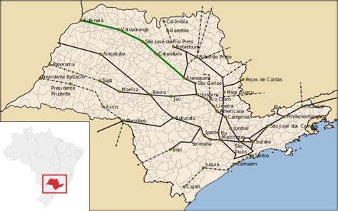 File Mapa Ferroviário Do Estado De São Paulo Svg