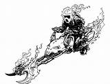 Bike Speeder Rider Ghost sketch template