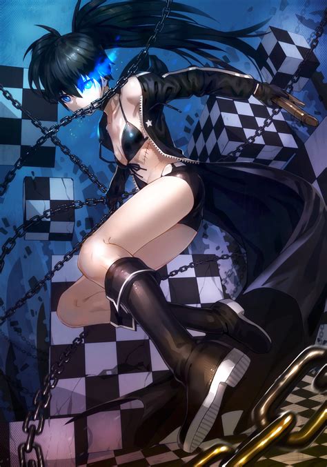 black rock shooter ecchi anime erotic and sexy anime girls schoolgirls with tits kfr