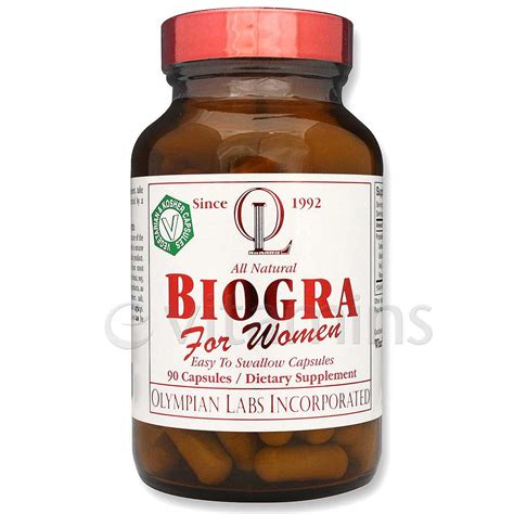 olympian labs biogra female potency formula 90 vcapsules evitamins