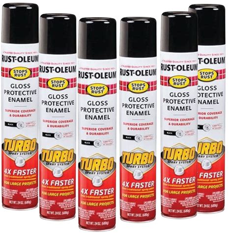 cans rust oleum gloss protective enamel  turbo spray system