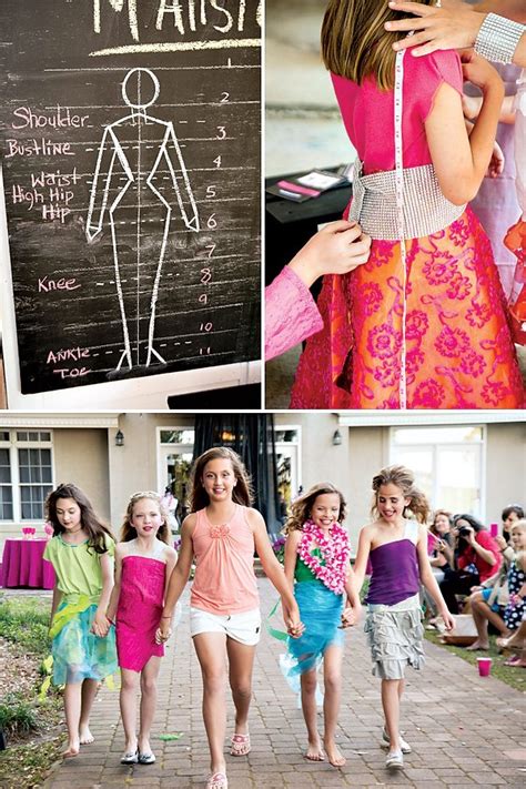 girls fashion party creative outfits runway fun hostess   mostess
