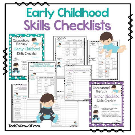 early childhood skills checklists quick screen  therapists