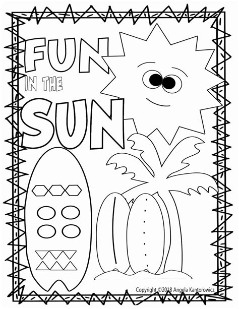 summer fun coloring sheet elegant fun   sun color sheet