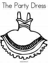 Coloring Party Dress Twistynoodle Built California Usa sketch template