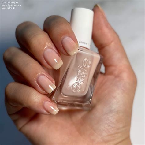 essie gel couture fairy tailor review swatches lots  lacquer