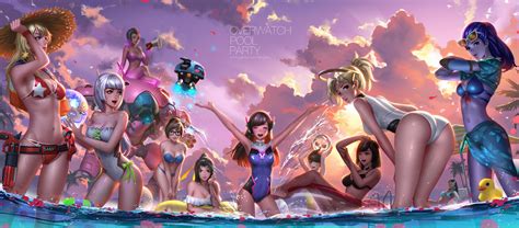 overwatch pool party overwatch know your meme