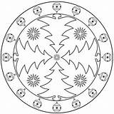 Mandala Mandalas Nadal Mandales Natalinas Picasa Arbol sketch template