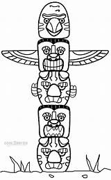 Totem Pole Coloring Pages Animals Cool2bkids Clipart Printable Kids Native American Animal Poles Alaska Template Templates Zoo Sheets Craft Printables sketch template