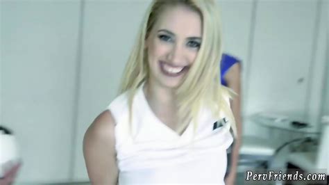 tiny blonde teen braces first time volleyballin nicole