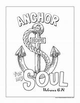 Verse Anchor Scripture sketch template